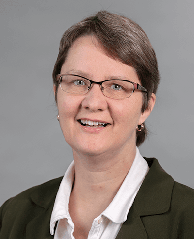 A headshot of Rebecca Edwards, the town supervisor